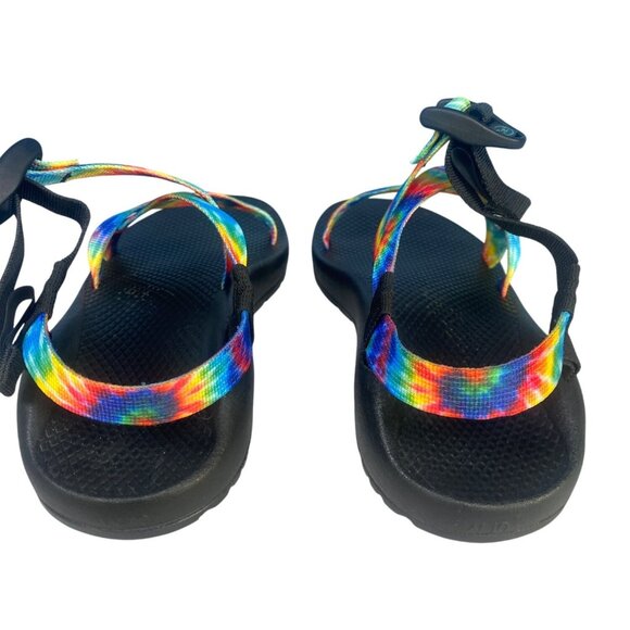 Chaco Hiking Sandals Womens 10 Z/1 Classic Rainbow Tie Dye Multicolor Worn Once - Picture 5 of 9